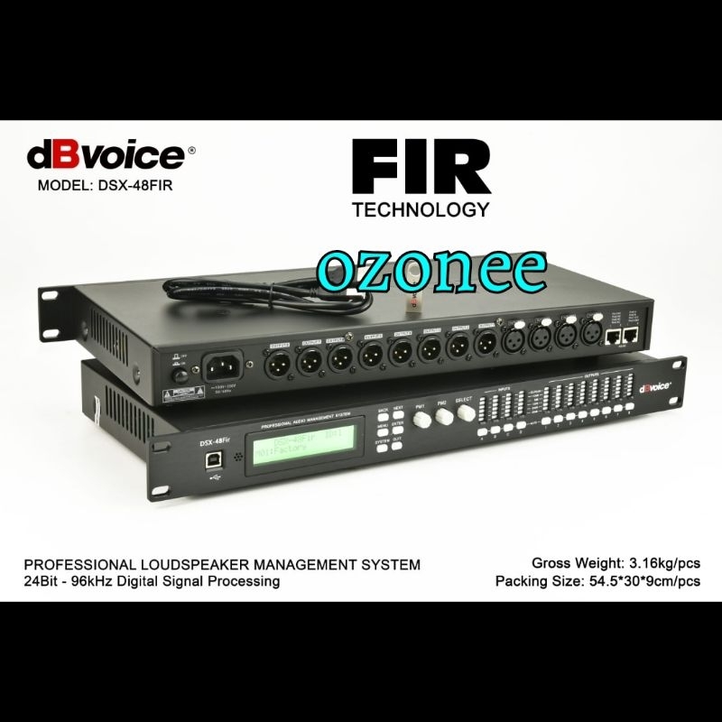 DB Voice DSX-48FIR DLMS Speaker Management Db Voice  4In 8 Out Ori