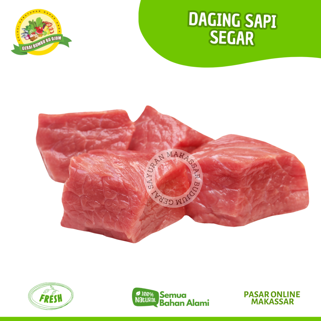 

DAGING SAPI SEGAR MURAH FRESH 500Gram PASAR ONLINE MAKASSAR BISA INSTAN DELIVERY