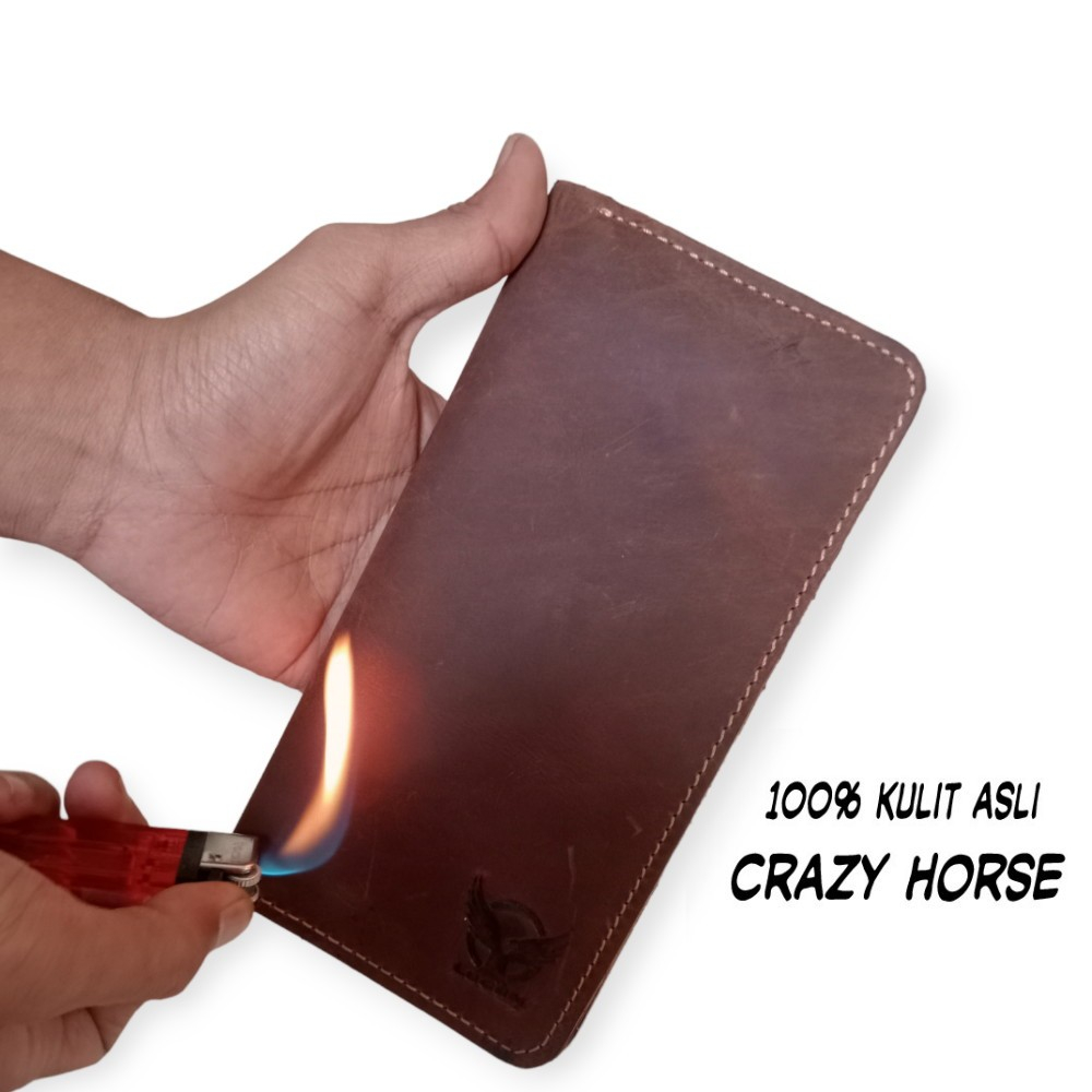 dompet pria kulit crazy horse - dompet panjang pria kulit crazy horse