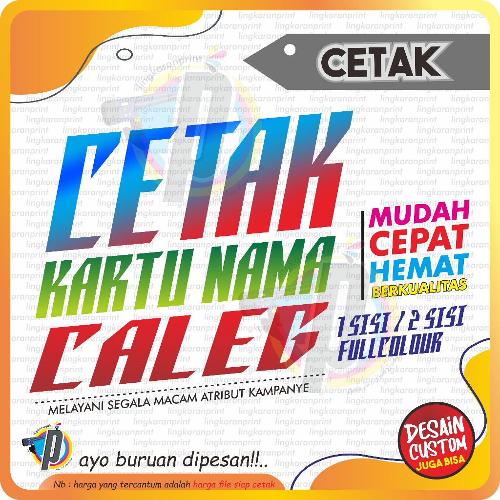 

CETAK KARTU NAMA CALEG MURAH + BOX | FREE DESAIN | CEPAT