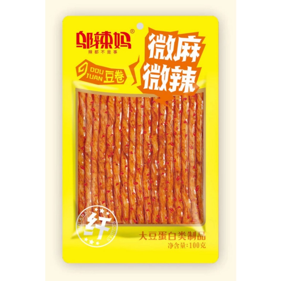 

Good Order [HALAL] TERMURAH WULAMA LATIAO VEGETARIAN DOU JUAN/Cemilan snack cina (邬辣妈豆卷) 100 gram