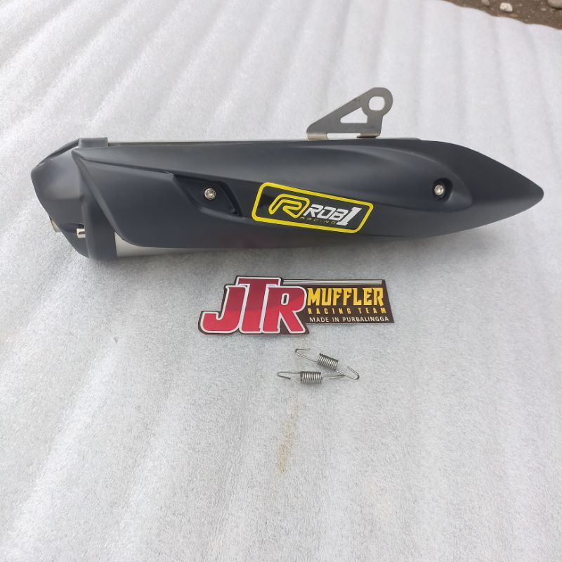 Silincer Knalpot racing Rob1 Rob 1 inlet 50mm untuk nmax vixion cbr aerox pcx vario dll