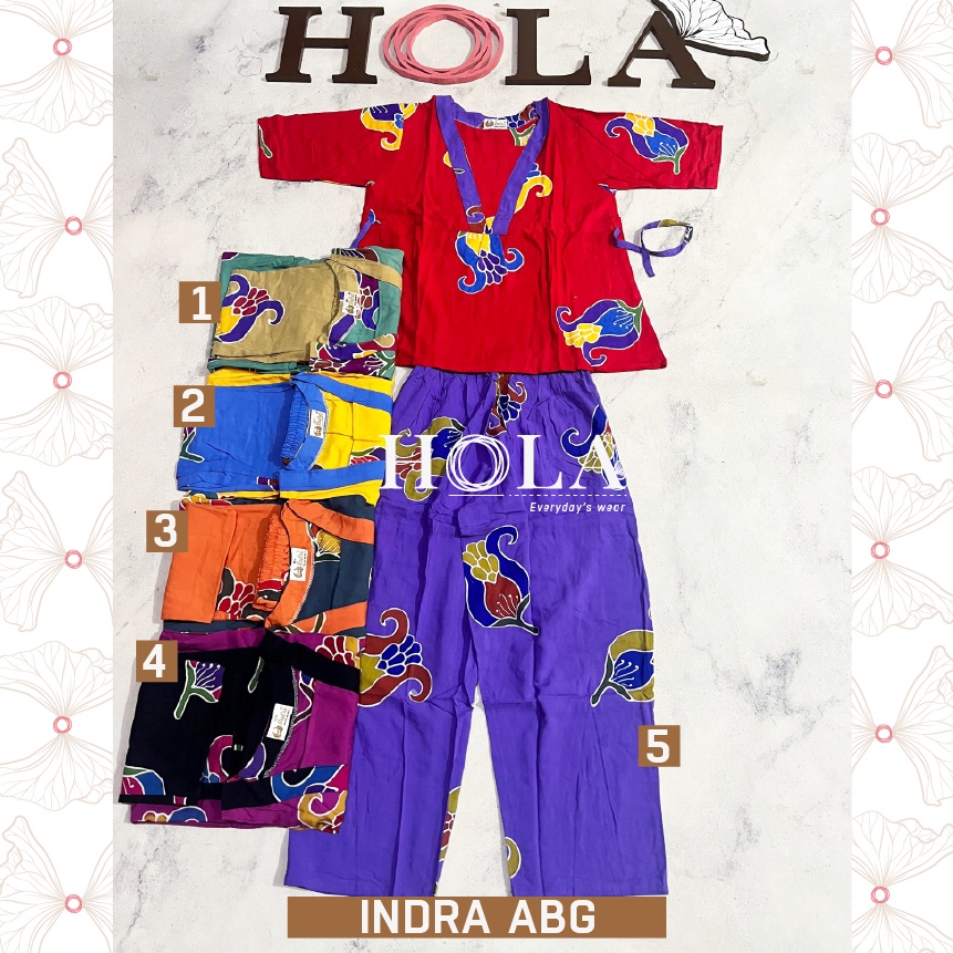 HOLA_FASH | setelan abg Indra, setelan rayon , batik motif sunan, set atasan dan bawahan, oneset, ba