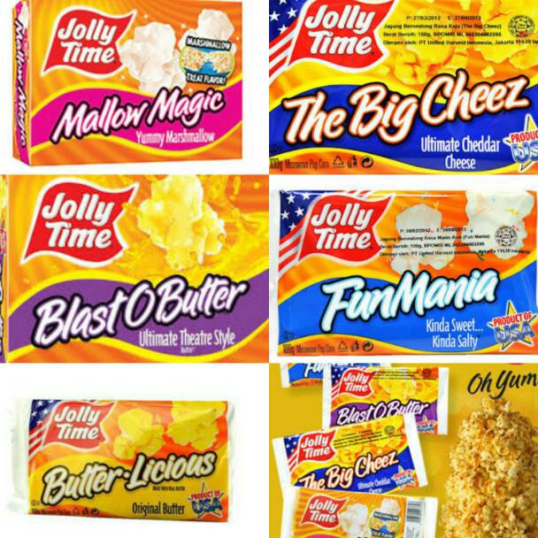Harga Khusus Jolly Time/ Popcorn Jolly Time/ Popcorn enak HALAL/ Popcorn murah