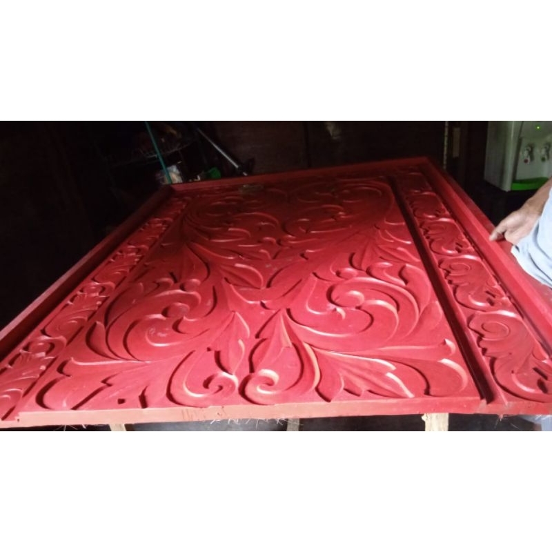 cetakan ornamen badan pagar atau dinding kolam