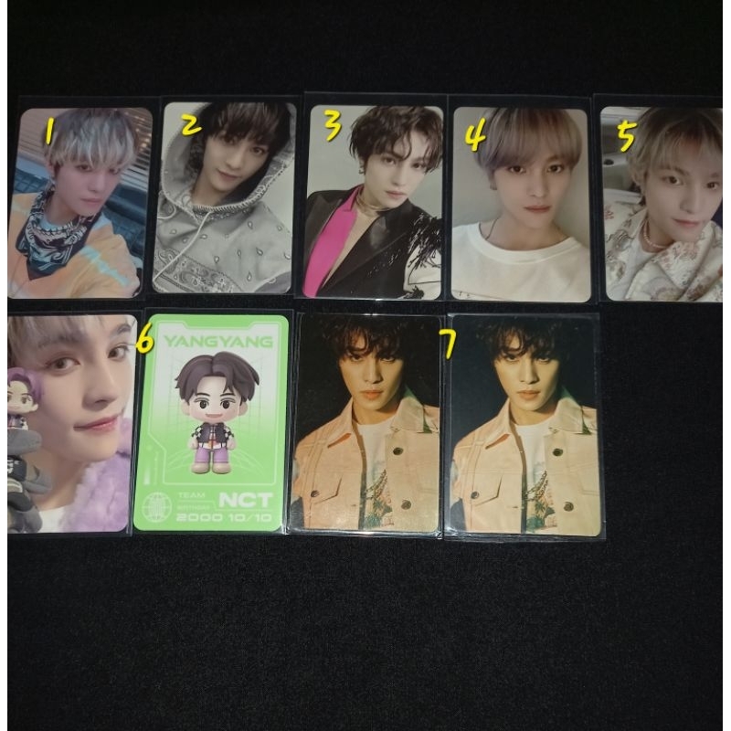Photocard Yangyang WayV NCT Resonance, Kickback, ATW, Ccomaz