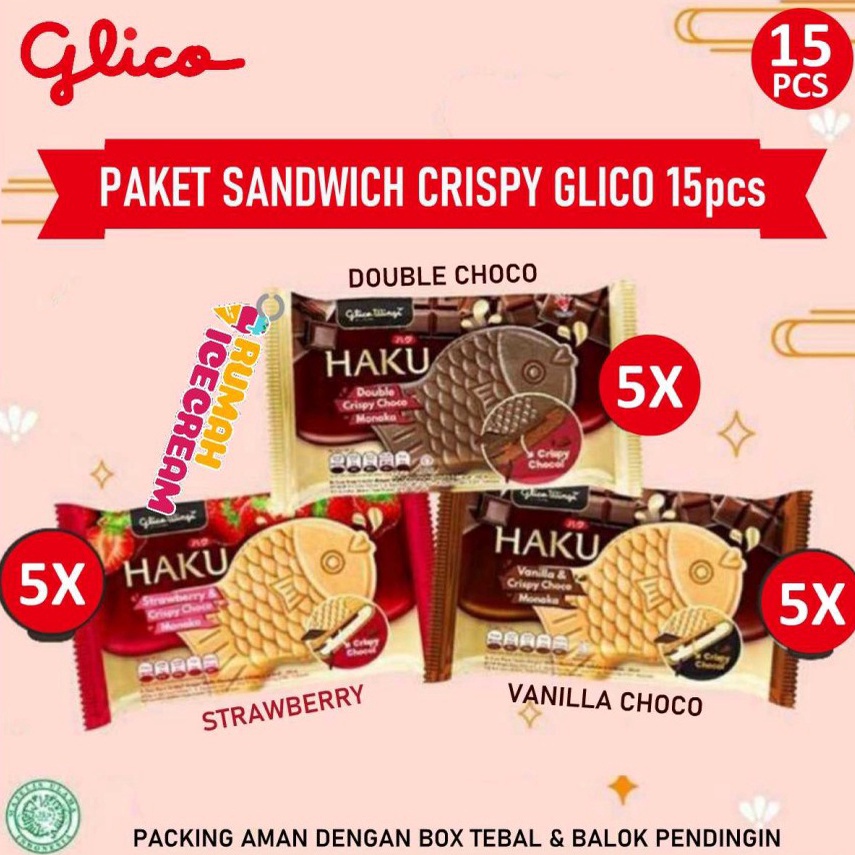 

NRDP7503 Terbaru 3.3 Paket Ice Cream Sandwich Crispy Glico 15pcs