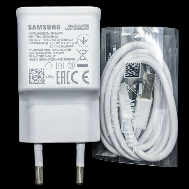 CHARGER CAS CASAN SAMSUNG ORIGINAL A52S A32 15 WATT ORI BAWAAN HP