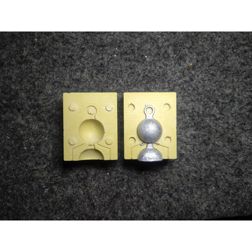 Cetakan Bandul Timah Pemberat Pancing Model Anting 30gr Lead Sinker