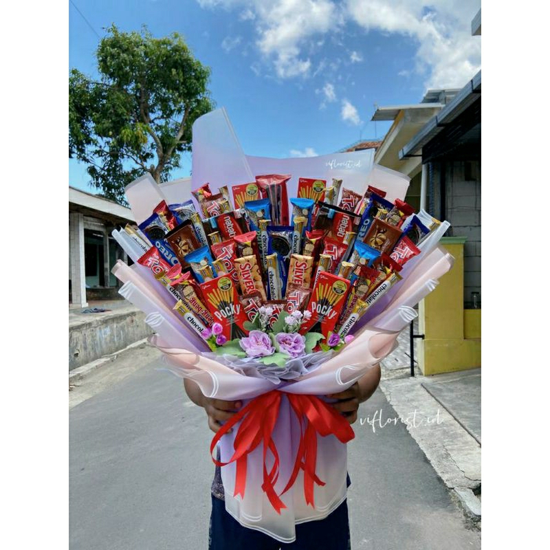 

buket snack jumbo/hadiah wisuda/hampers