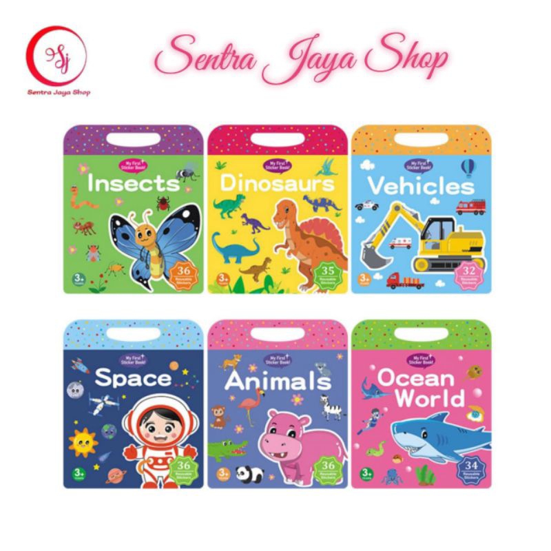 

Buku Sticker NEW VERSION Stiker Anak Reusable Books Activity Mainan Edukasi