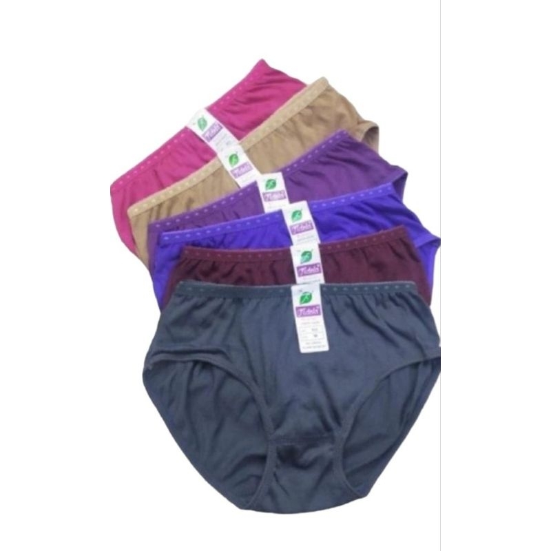 FIDELA [ 3 pcs / 6 pcs ] Celana Dalam Wanita Dewasa FIDELA Polos Termurah