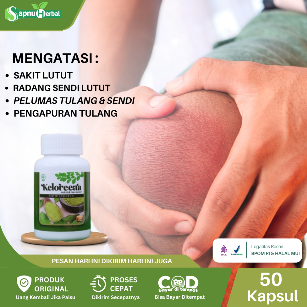 Obat Pelumas Sendi Lutut, Nyeri Sendi Dan Lutut, Lutut Kaku, Sakit Lutut, Lutut Bengkak, Lutut Berbu