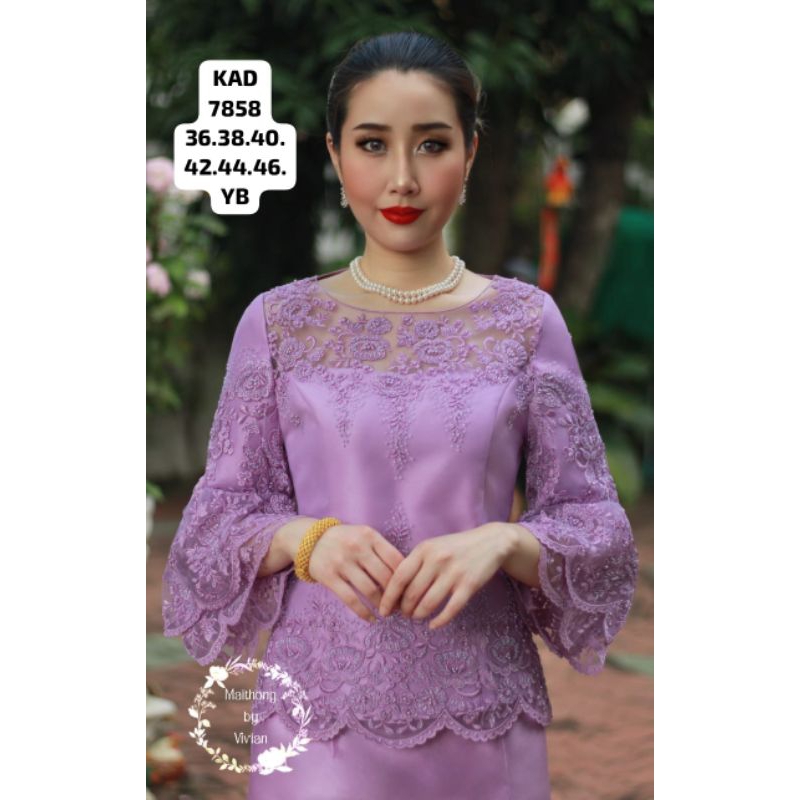 Atasan Blouse Maithong Super Mewah Blouse Vivian Import Bangkok