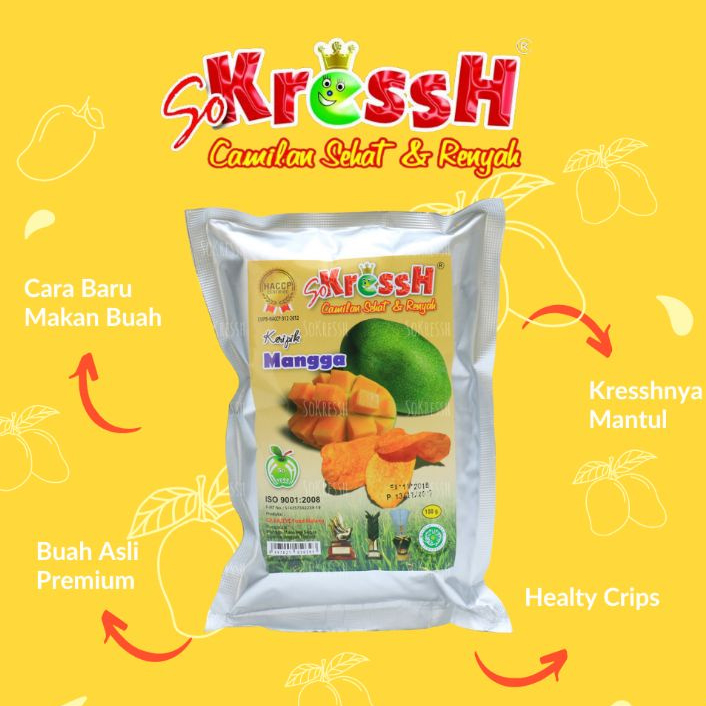 

Keripik Buah Mangga SoKressh 100gr