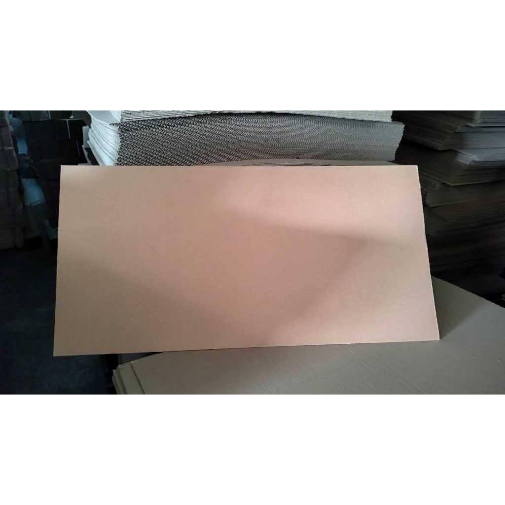 KARDUS KARTON LEMBARAN BAHAN EFLUTE 80 x 40 SINGLE WALL CORRUGATED