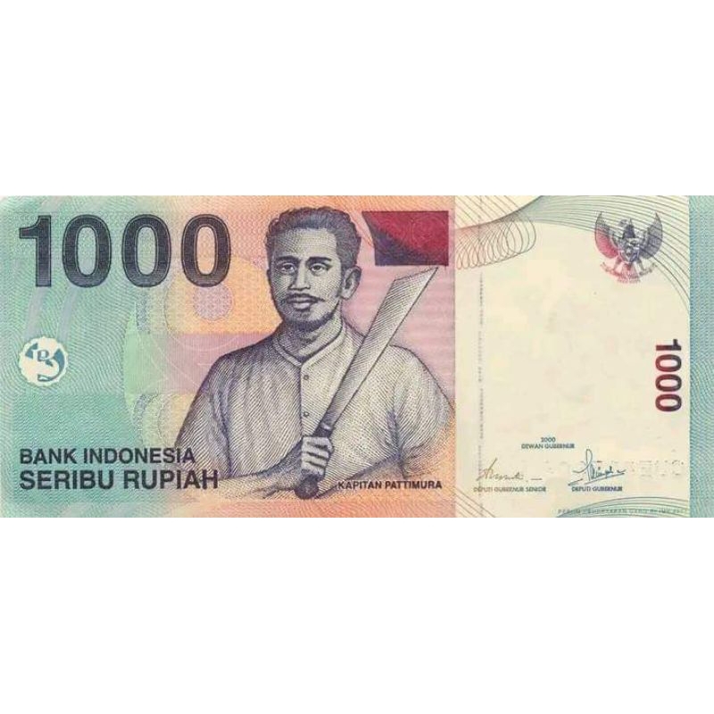 

Stiker Uang Seribuan