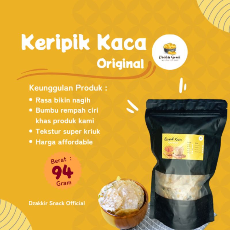 

Keripik Kaca Bumbu Rempah isi 94gr Original