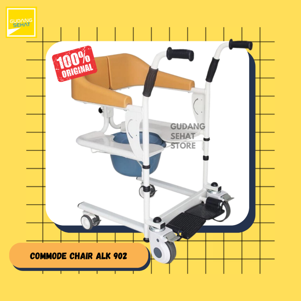 Kursi Roda One Care ALK902 + Commode / Onecare chair kursi bab + mandi Transfer Chair Commode