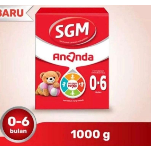 Promo SGM Ananda 0-6/6-12 1000gr/ susu sgm ananda 1 dan 2 1kg