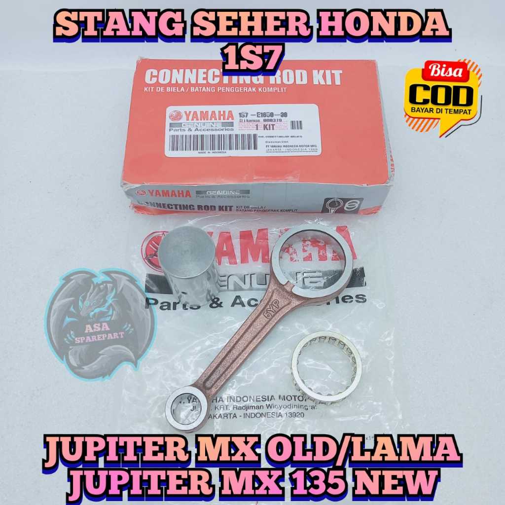 STANG SEHER 1S7 ASLI ORIGINAL Motor YAMAHA JUPITER MX 135 OLD / LAMA , JUPITER MX 135 NEW / Baru SET