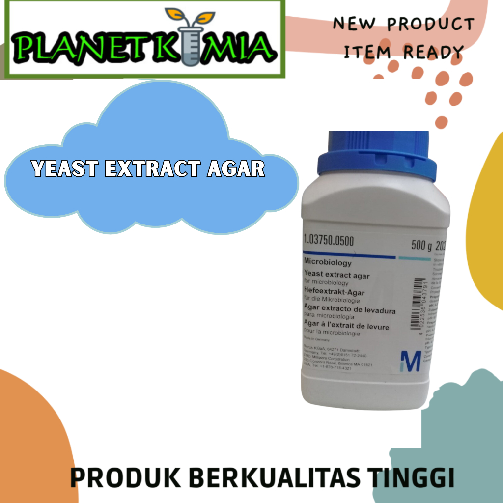 Yeast Extract Agar Merck Kemasan 10 Gram Repack
