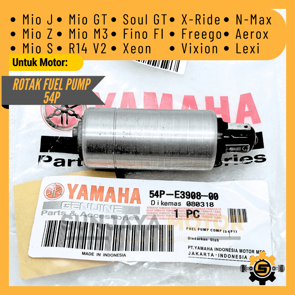 Rotak Fuel Pump 54P Rotak Dinamo Pompa Bensin Kualitas Original Yamaha Mio J NMax Mio M3 Lexi Fino M