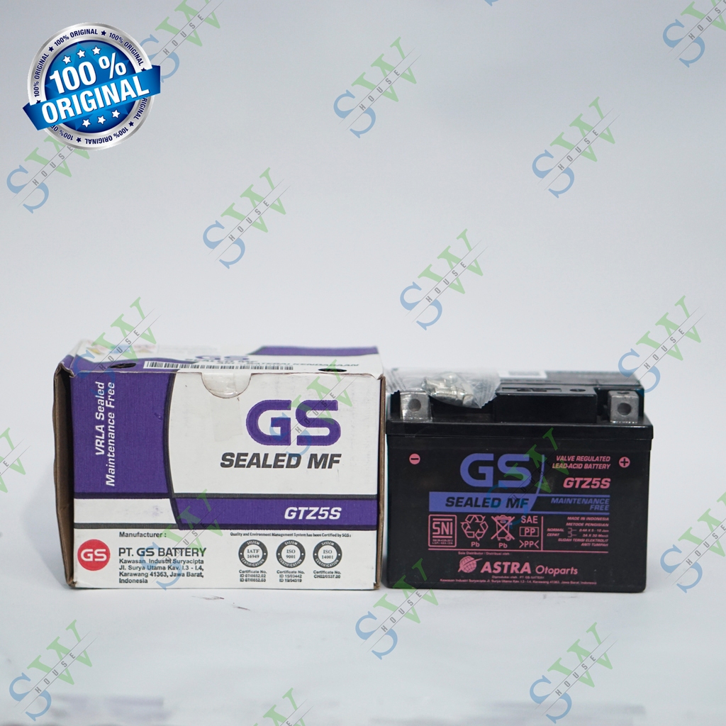 Aki Motor GS Astra GTZ5S Original