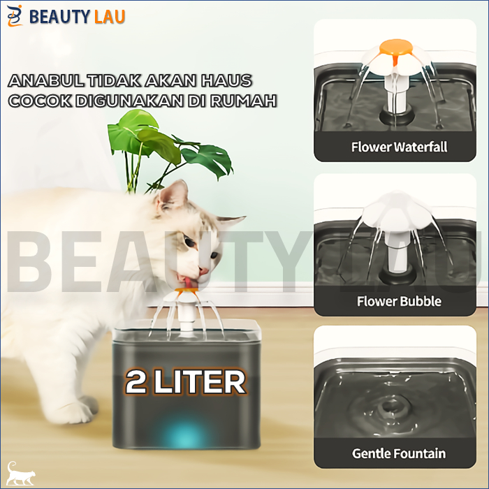 Water Fountain Kucing Dispenser Minum Kucing Otomatis Pet Fountain  Tempat Minum Kucing Air Mancur O