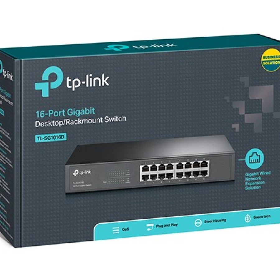 Switch Hub 16 Port Gigabit 1000Mbps TP-Link TL SG1016D Switch Hub Gigabit 16 Port
