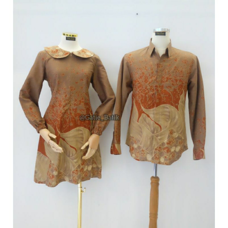 Couple Kemeja Tunik Batik /Tunik Batik /Dress Batik/Kemeja Batik/Seragam Batik /Batik Kantor /Batik 