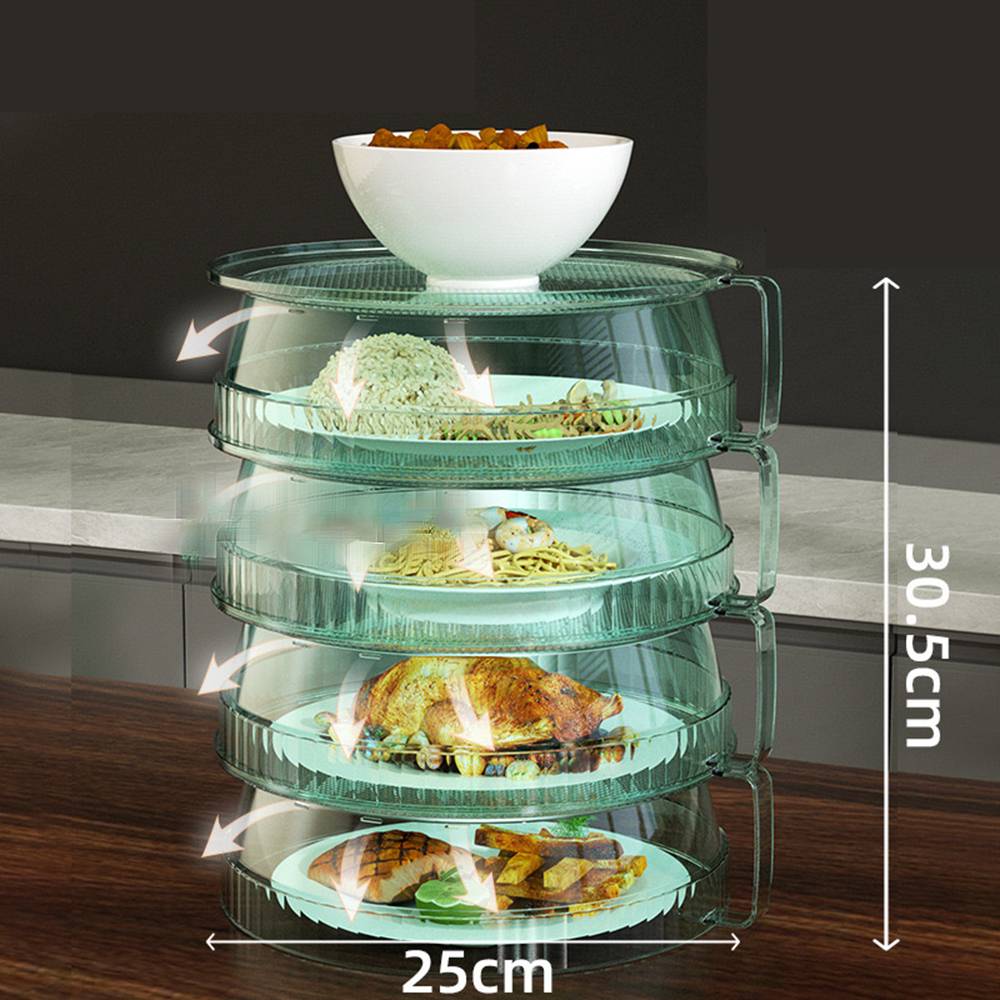 Tudung Saji 3 Susun 4 Susun 5 Susun Premium / Rantang Susun Rak Penyimpan Makanan / Penutup Piring