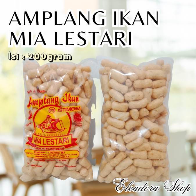 

Amplang Ikan Mia Lestari Khas Banjarmasin - Plastik Besar 200gram