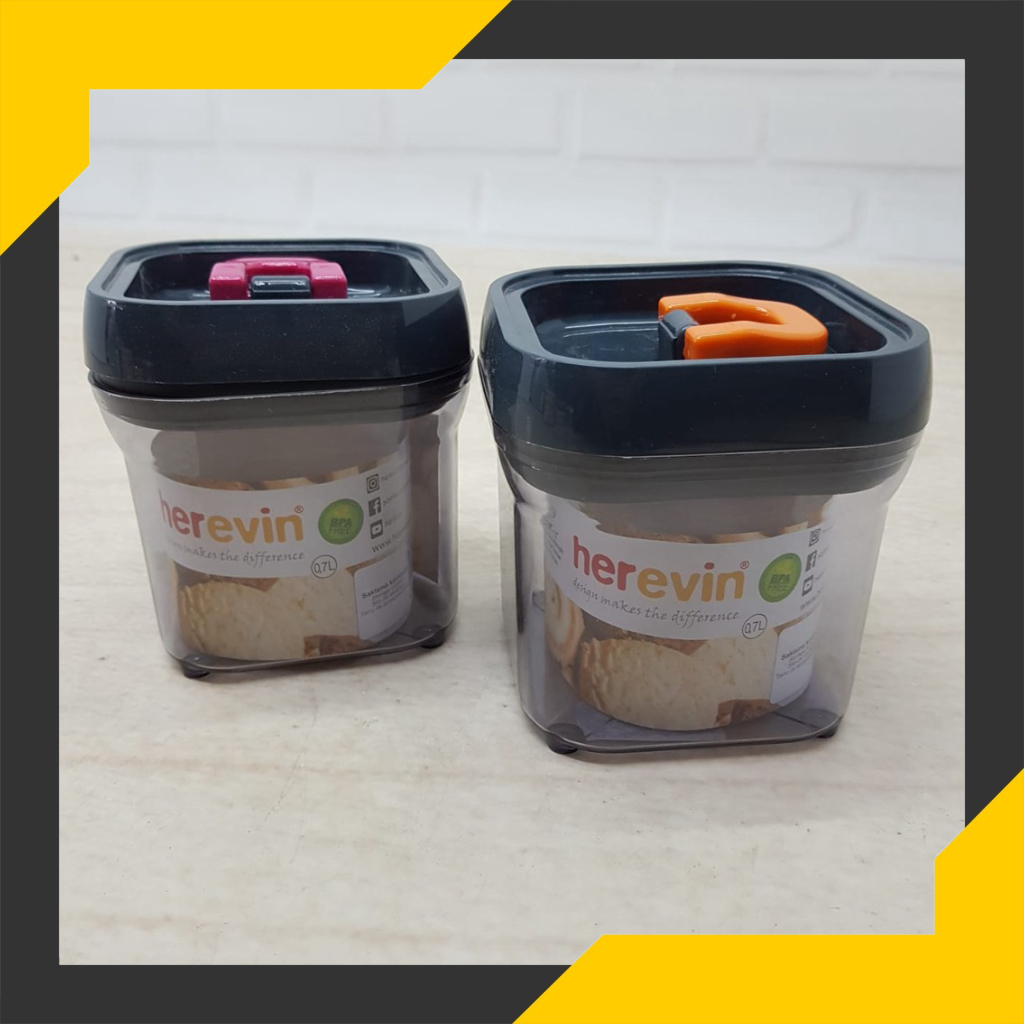 Terbaru Toples Herevin Tutup Vacuum/ Storage Canister 700ml 161201-500 Herevin Berkualitas