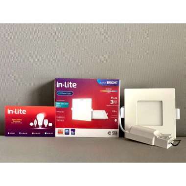 INLITE Downlight LED Panel 3w KOTAK Inbow INPS628S Downlight Tanam 3watt
