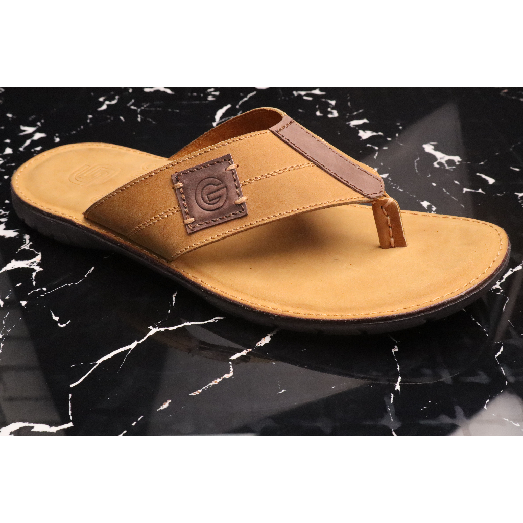 Giardo Sandal Kulit Pria - EXPEDITION TAN