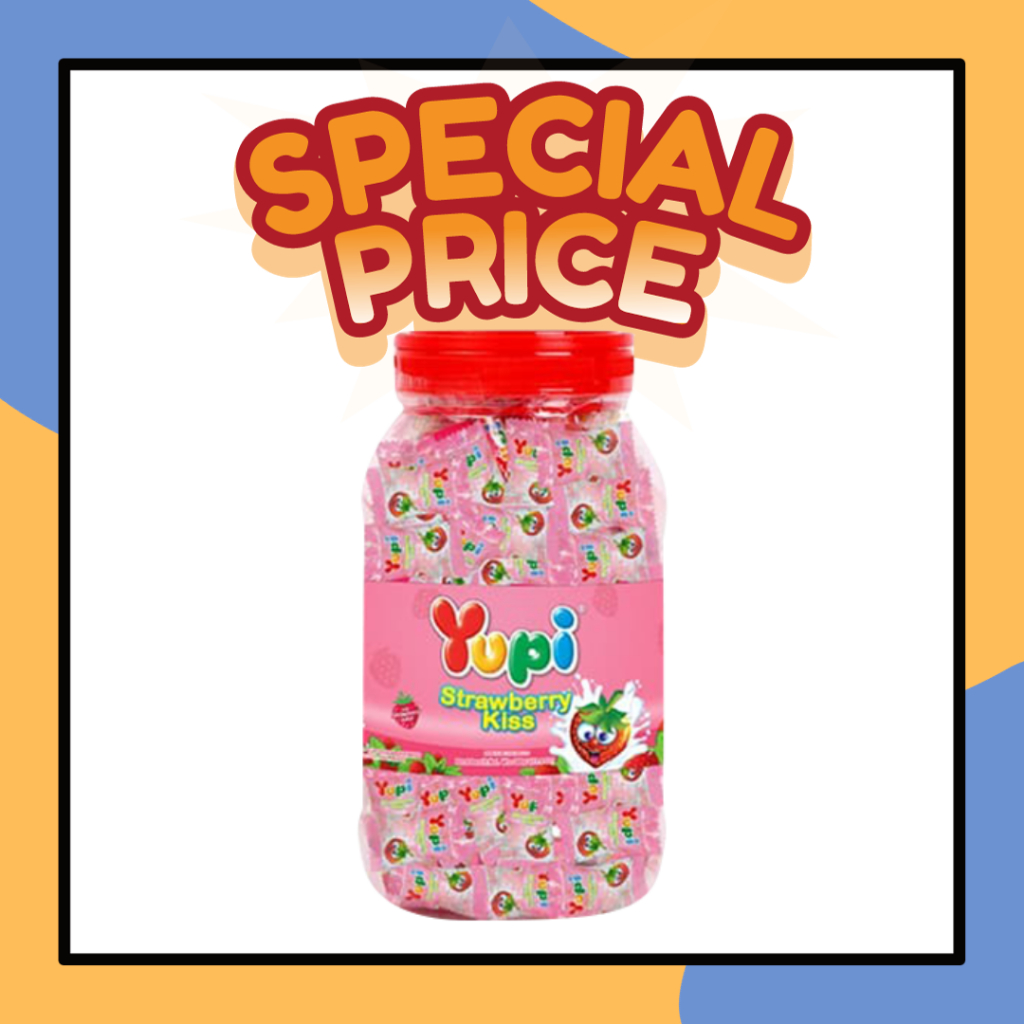 

Permen Yupi Strawberry Toples 300gr JellyToples Murah
