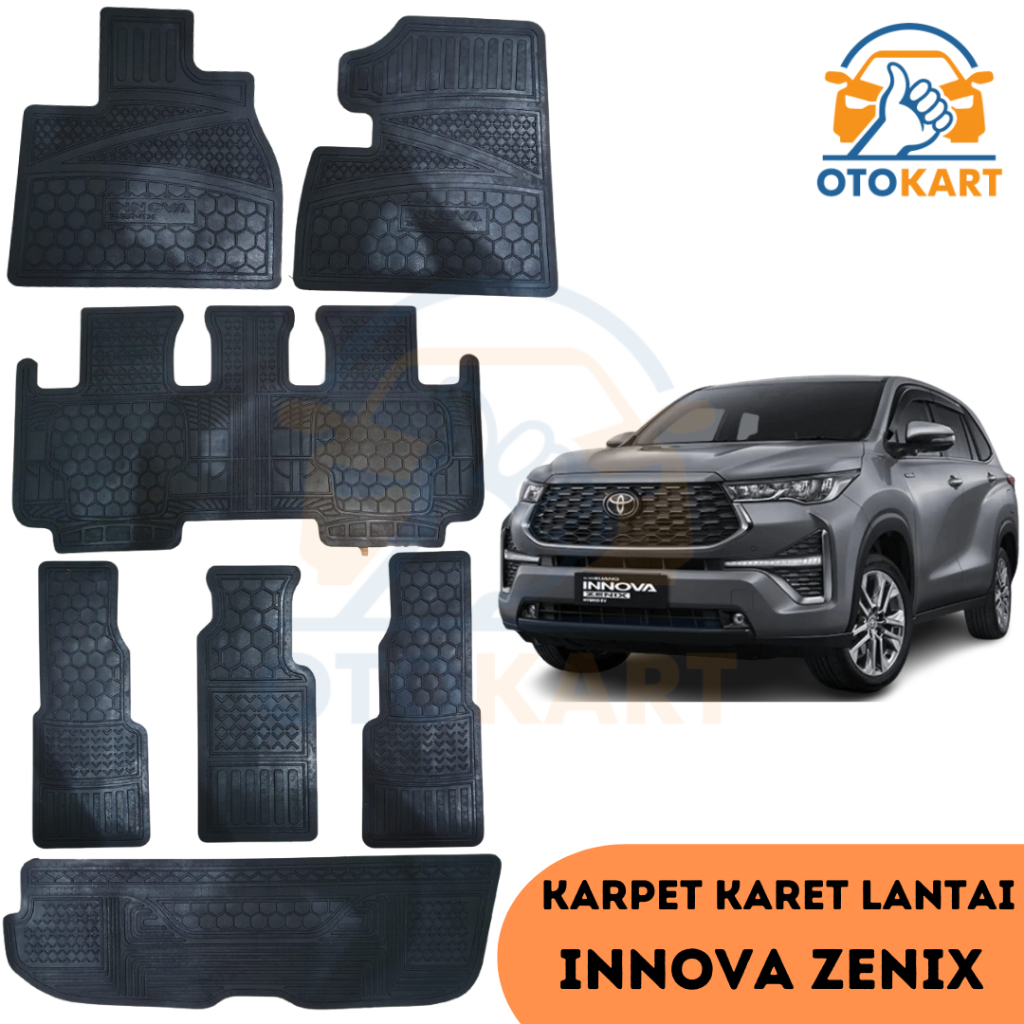 KARPET LANTAI KARET INNOVA ZENIX / KARPET KARET MOBIL ZENIX HYBRID / KARPET TOYOTA INNOVA ZENIX HYBR