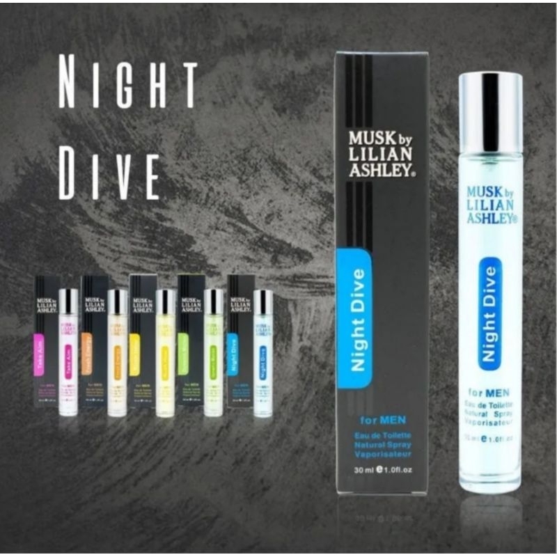 musk by lilian ashley night dive 30ml parfum for men