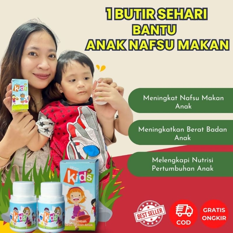 [READY ECER] VEGEKIDS - VITAMIN PENAMBAH NAPSU MAKAN PADA ANAK