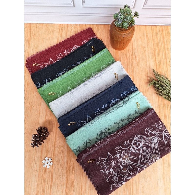 HILYASCARVES - Peacefull Aqsa | Hijab Voal | Hijab Segi Empat