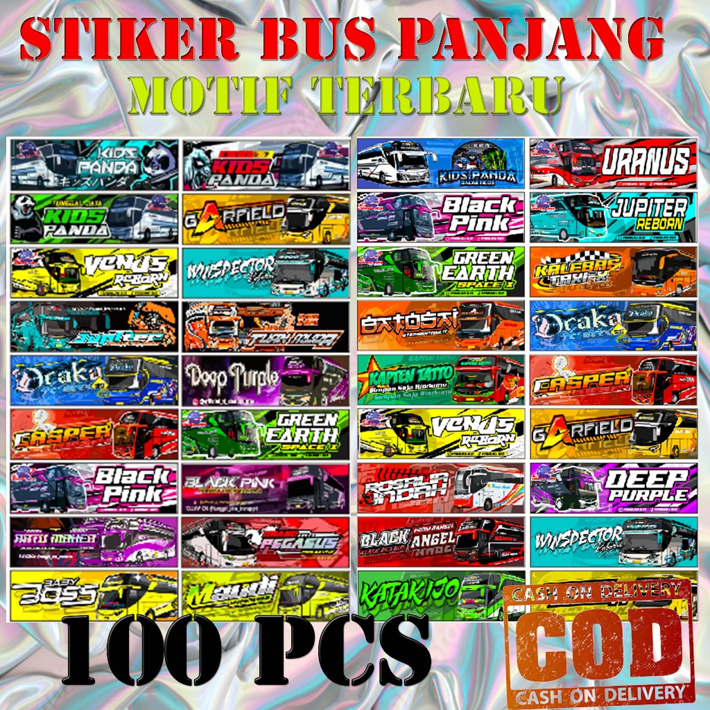 

Sticker Nama Bus Basuri Stiker Bus Telolet Viral Ukuran Lanskap Panjang Terbaru