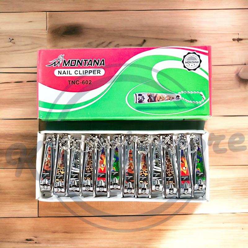 (12 pcs) Gunting Kuku Montana Kecil Stainless