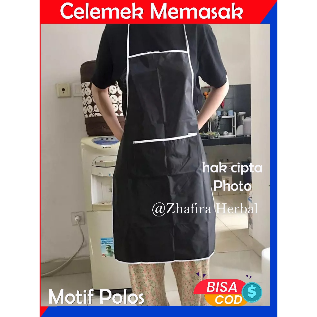 Celemek Masak Polos / Apron Masak Polos / Celemek Apron Polos