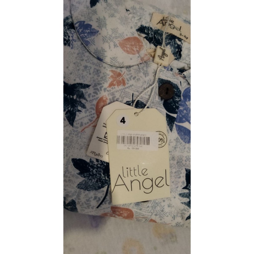 NWT (NEW WITH TAG) DRESS ATELIER ANGELINA BELLA Autumn Breeze Calm Peacock M LITTLE ZAHRA 2-4