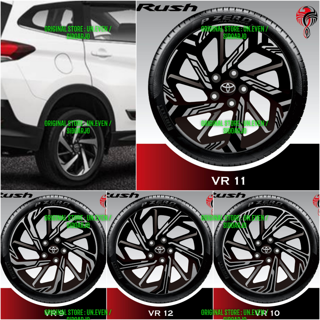 STICKER VELG RUSH NEW TRD