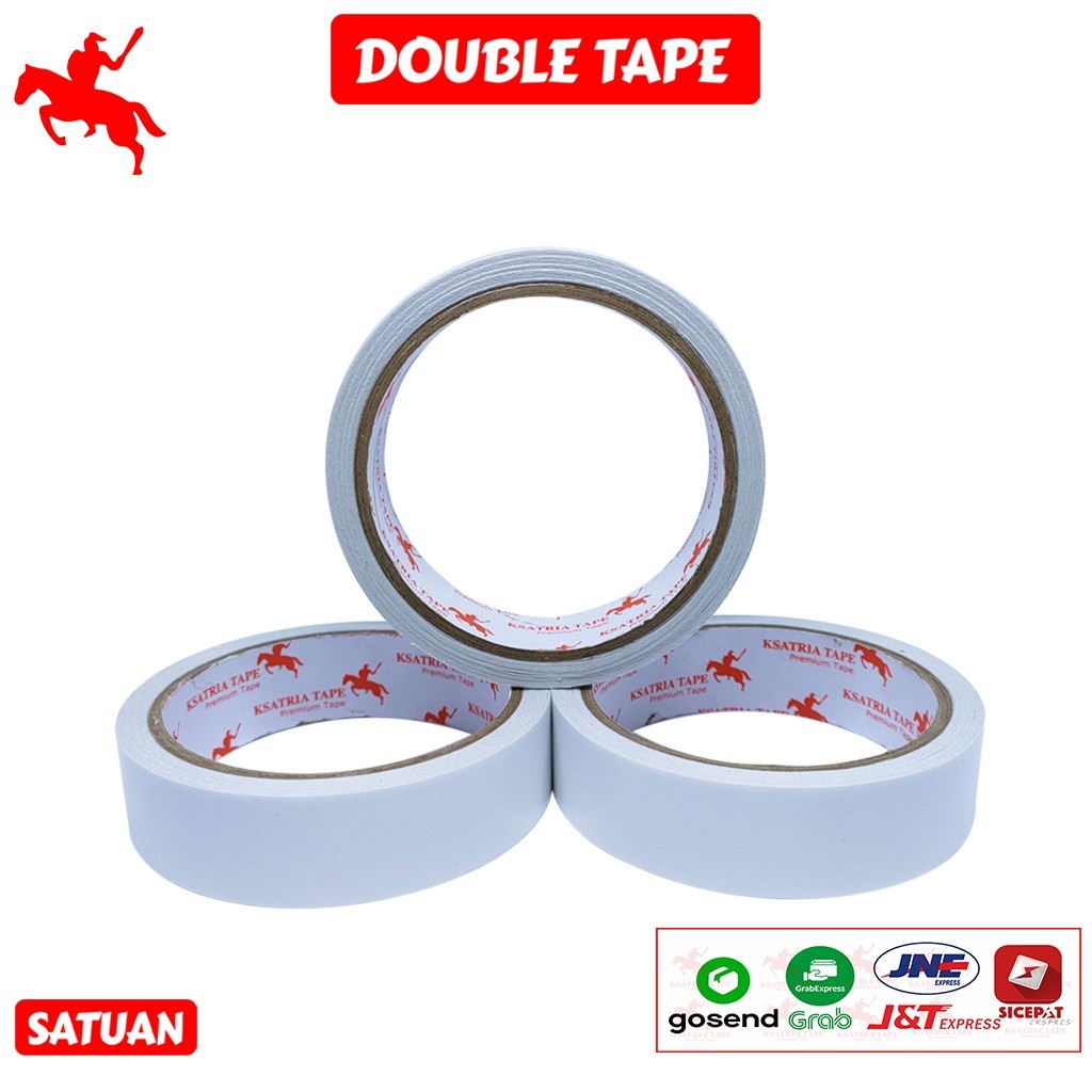 

COD-Lakban OPP Tape / Isolasi Double Tape KSATRIA Tape 6mm -12mm - 24mm - 48mm - x 10 meter