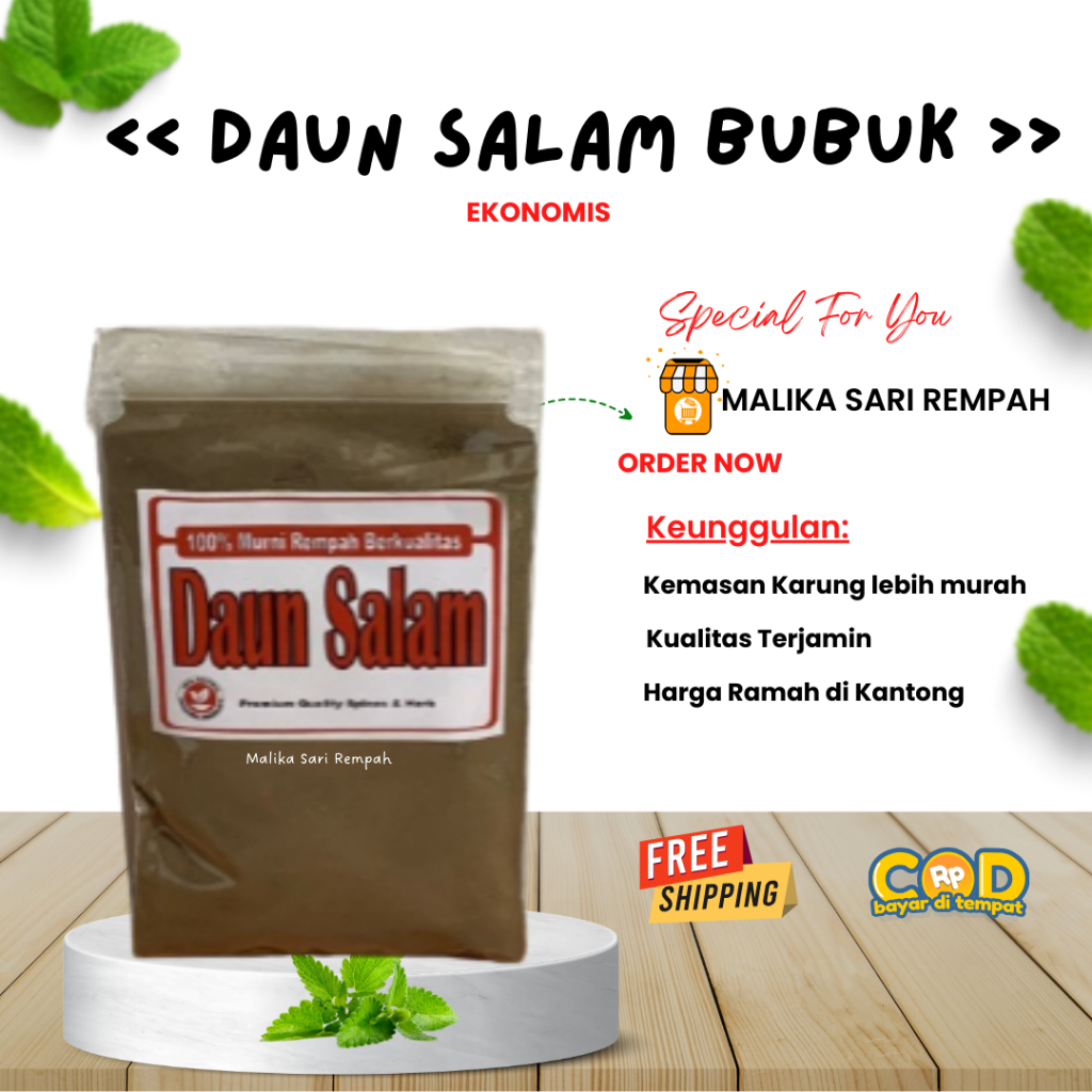 

Daun Salam Bubuk Murni Ekonomis [50 gram]-MSR