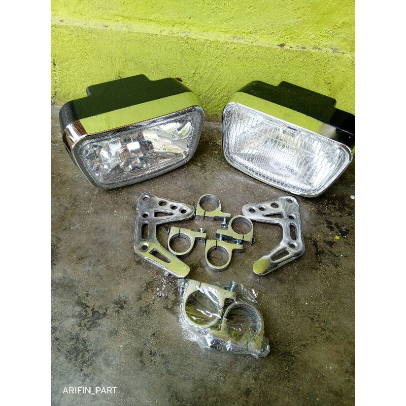 Lampu Oval RxKing RX KING RXS Set Breket Pangkon Lampu Pnp As RxKing Ninja Byson