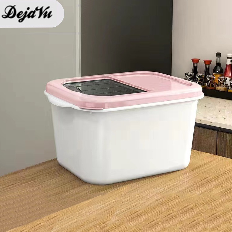 Termurah.. Dejavu Tempat Beras Kotak Penyimpanan Beras Rice Storage Wadah Kacang Makanan Serbaguna B